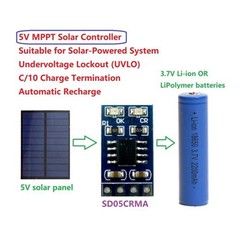 1A 4.2V 3.7V LiPo Li Ion Lithium Battery Charger MPPT Solar Charge