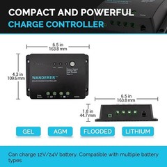 Robust 200W Solar Panel Kit with 30A Controller – Ideal for Off-Grid Adventures