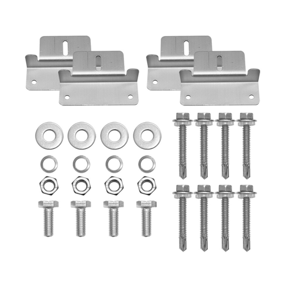 Solar Panel Mounting Z Bracket – Set of 4 for RV Boat Off Gird Installation