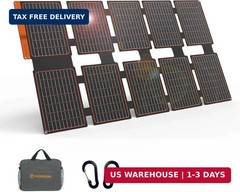 FlexSolar 100W Portable Solar Panels Chargers with PD3.0 USB-C,QC3.0 USB-A and D