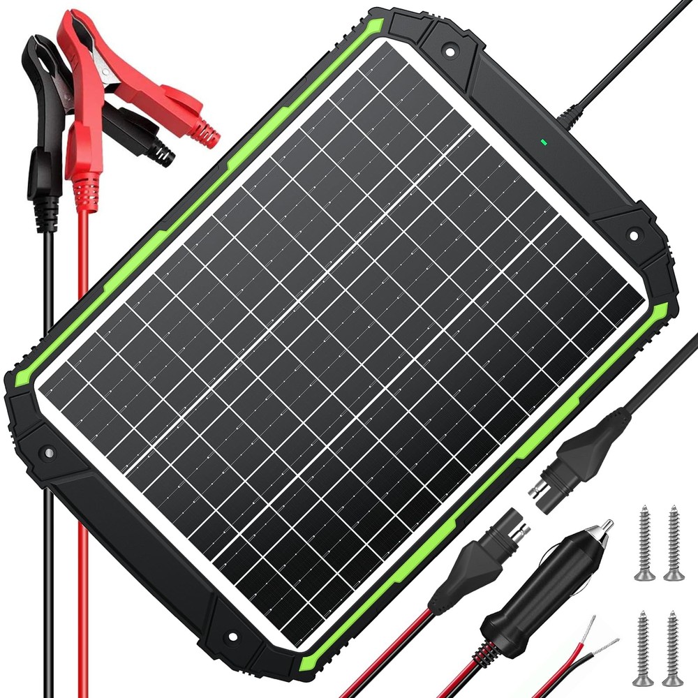 25W 12V Solar Powered Battery Charger Maintainer Smart MPPT Controller