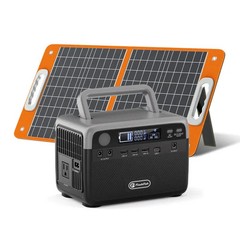 Flashfish 300W Power Station + 60W Solar Panel – 230Wh LiFePO4 Portable Solar Ge