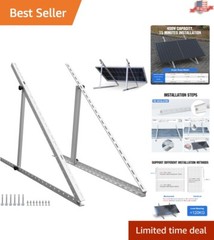 Lightweight 45in Solar Panel Mount Brackets with Tilt Legs for Easy Assembly