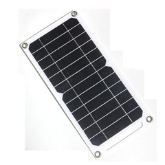10W 5V Monocrystalline Silicon Solar Panel Charger USB Port Cell Phone Camping