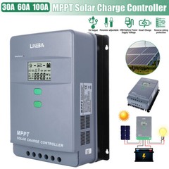 80A 60A AMP MPPT Solar Panel Regulator Charge Controller 12V/24V 1000W/2000W LCD