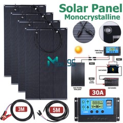 400W Watts Solar Panel Kit / 30A Controller/ 5000W Inverter For Home RV Off-Grid