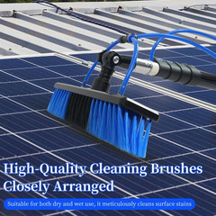 20FT Solar Panel Cleaning Kit with Telescopic Pole & Soap Dispenser, Water Fed S
