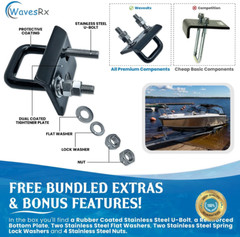 2″ Trailer Lock down Hitch Tightener Stabilizer Heavy Duty anti Rattle Tow Clamp