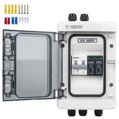 1000V DC Solar Combiner Box 40A with Surge Protection for Off-Grid Systems