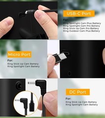 8W Solar Panel for Ring Camera, 3-Pack Solar Panel Charger Compatible with …..