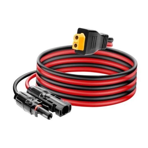 Solar Panel Connector to XT60 Connector Cable 3FT, 10AWG Solar to XT60 3 FT