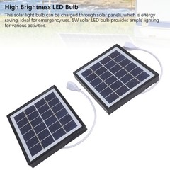 Portable Solar Panel Charger 2pcs Monocrystalline Solar Panel 5W For Camping