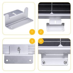 16 Units Solar Panel Mounting z Bracket, Supporting for RV, Roof, Boat, Off Grid
