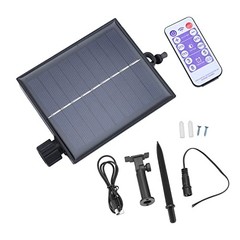 Replacement Solar Panel, Automatic Adjustable String Light white,black