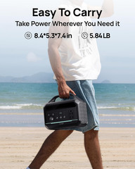 Portable Power Station 300W (Peak 600W),Lifepo4 Battery,192Wh Solar Generator(So