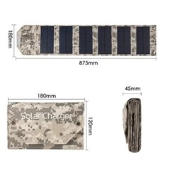 For Camping Hiking 800W Foldable Solar Panel USB 5V Charger Portable Power Bank
