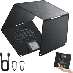 ELECAETNA 30W Solar Panel, HPBC Solar Cells with 25.4% Conversion, USB C & USB Q