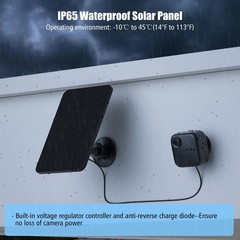 Solar Panel Blink Camera Outdoor 2 Pack Compatible 2K+/4(4th Gen) 13ft Cable