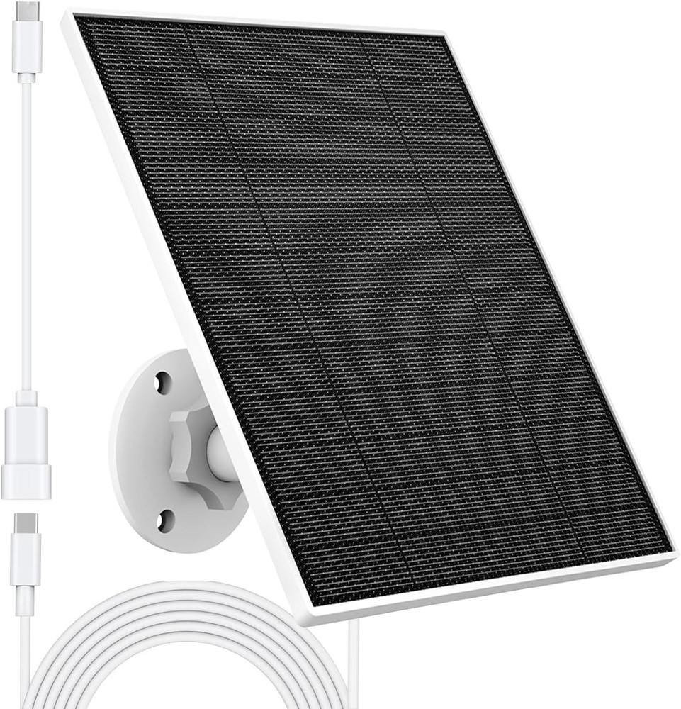 Solar Panel Eufy Outdoor Camera 5W Solar Panel Charger Compatible W/ Eufycam