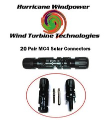 20 SETS 6MM MULTI-CONTACT MC4 BRAND PV CABLE CONNECTOR FOR SOLAR PANEL