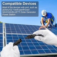 3FT 10AWG Solar Panel Extension Cable with Female and Male Connectors, Solar …