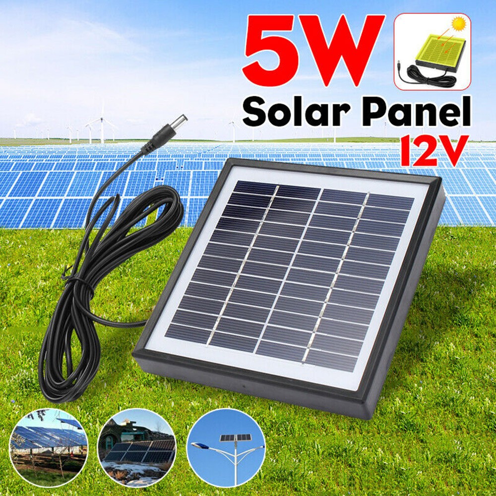 5W 12V Outdoor Portable High Efficiency Sunpower Polycrystalline Solar CJXS