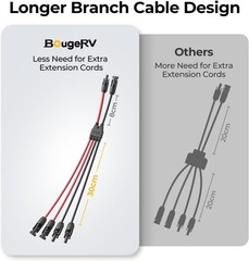 High-Performance 10AWG Solar Parallel Connectors – Weatherproof 30cm Cable