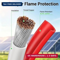 10 Feet Solar to XT60 Extension Cable, 12AWG Solar Panel Connector to XT60 Charg