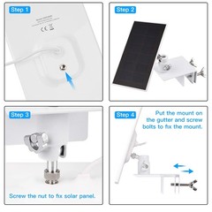 2Pack Gutter Mount Compatible with Arlo Essential Solar Panel, Arlo Pro 5S/Pr…