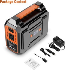 100W 110V Portable Power Bank, 39600mAh External Battery Pack with LED