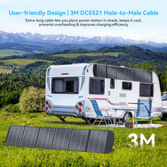 400W Portable Solar Panels CPC Material 3M 40V MC4 Cable & XT60 Anderson DC | Li