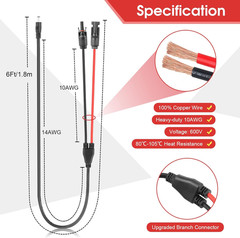 Solar Panel Adapter Cable, 5.5X2.1Mm to DC 8Mm, 5.5X2.5Mm & 3.5X1.35Mm Converter