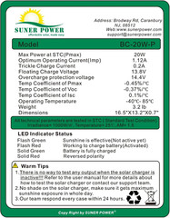 Cargador de batería solar de 20 W y 12 V con mantenedor y carga MPPT inteligente