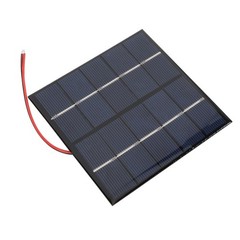 2PCS 1.2W 5V Small Solar Panel DIY Polysilicon with Electronic Wire for Phone