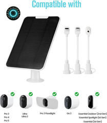 Solar Panel Charger Compatible with Essential Series Pro 6/6 XL/5S/4/3 Go 2…