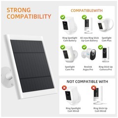 Ring Solar Panel Charger 2-Pack for Stick Up & Spotlight Cam