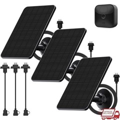 3 Pack 5V 4W Solar Panel Charger Blink Outdoor Camera Waterproof Mount New