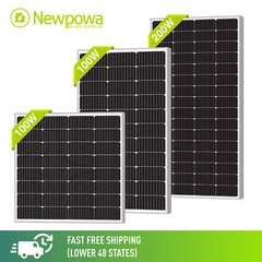 Newpowa 100W 200W Solar Panels New Condition 12V 24V for RV