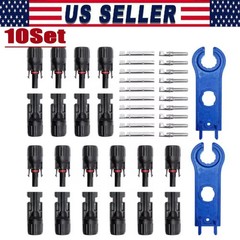 10Set Male Female Wire Cable Connector Set Solar Panel Waterproof Connector
