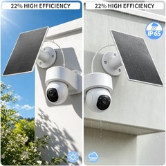 4W Solar Panel Charger, Solar Panel Compatible Eufy Ring Cameras & Doorbell |