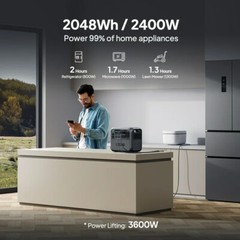 BLUETTI AC200L 2400W 2048Wh Portable Power Station+200W/350W Solar Panels
