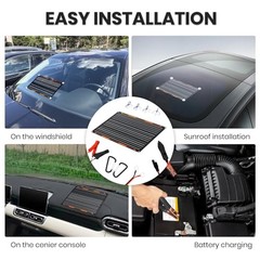 12V Solar Panel Charger Kit with Built-in Charge Controller – Portable 20W