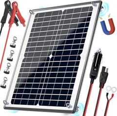 Solar Panel Kit 12V 20W Magnetic + MPPT Charge Controller Waterproof Solar Batte