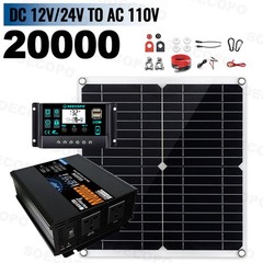 20000W Off-Grid Solar Power Kit – 110V/220V Complete System for Home
