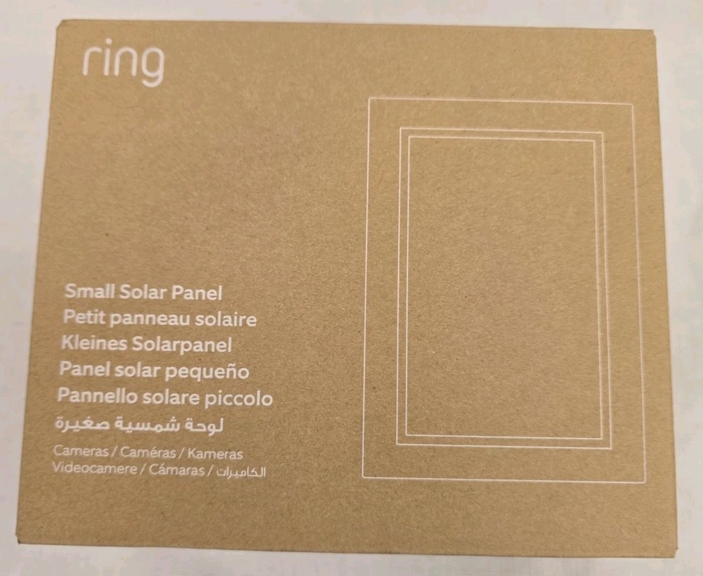 Ring Small Solar Panel USB-C Home Security Attachment White 23-011294-01