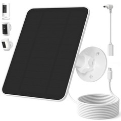 Solar Panel for Ring Camera, Compatible with Spotlight Cam/Pro/Plus Battery, 5W