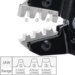 HKS Solar PV Cable Crimping Tool for Solar Connectors, AWG14-10 (2.5/4/6mm²) – 7