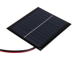 1W 5.5V Solar Cell Epoxy Polycrystalline Solar Panel+Clip For Charging 3.7V6937