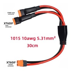 XT60 Solar Panel Y Splitters Cable For Connection With 2 Male To 1 Female Port