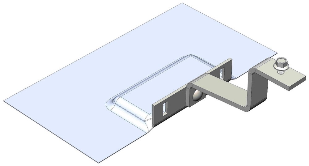 Magerack Top-Mount Tile Hook Bracket & Flashing Solar Panel Module Mount Racking